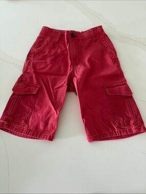 Wrangler Kids Red Cargo Shorts